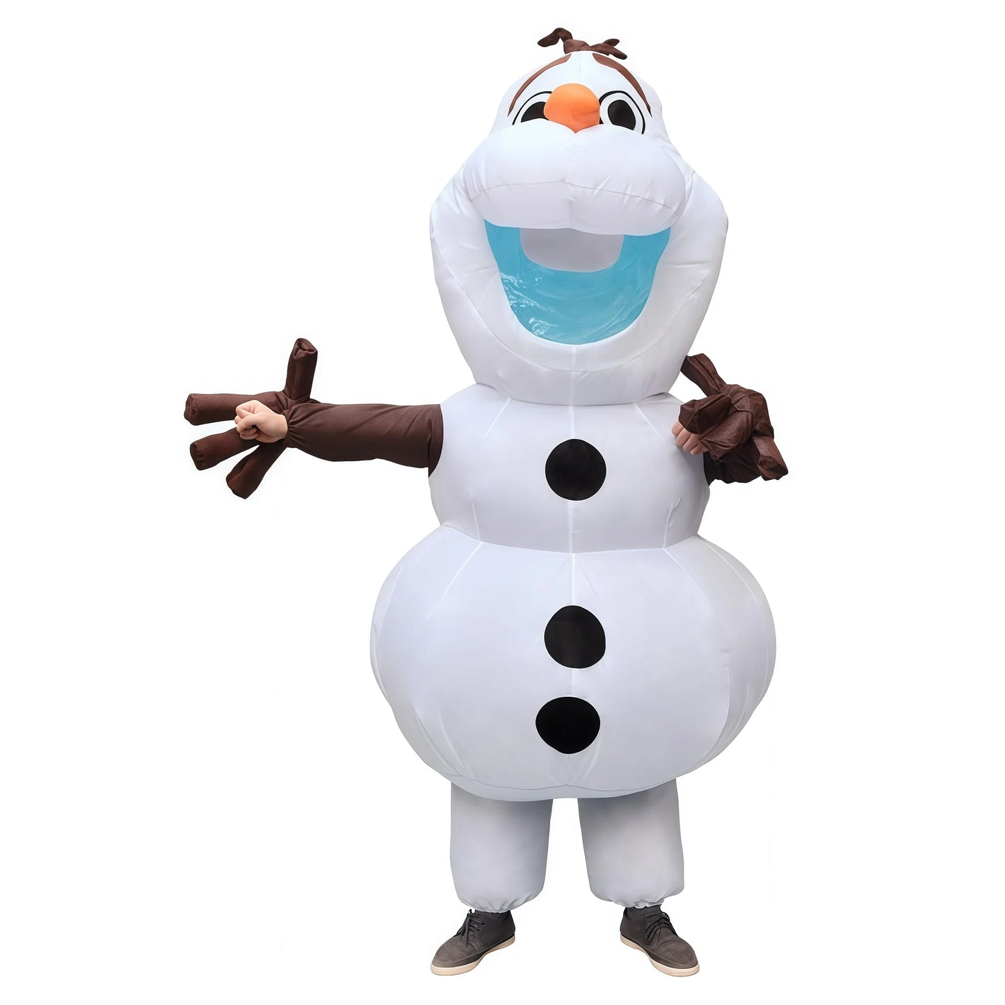 Anime Snowman inflatable Cosplay Costumes Adult Snow Treasure Suit Masquerade Party Halloween Blowing Dress Up Cosplay Party