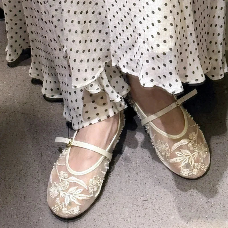 Summer Mesh Bow Designer Shoes for Women Comfortable Thin Heeled Sandals Elegant Slingbacks Women Pumps Wedding Dress High Heels