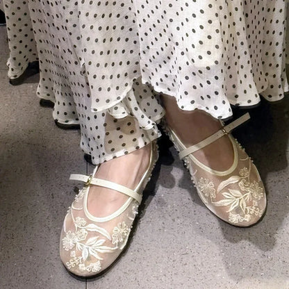Summer Mesh Bow Designer Shoes for Women Comfortable Thin Heeled Sandals Elegant Slingbacks Women Pumps Wedding Dress High Heels