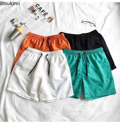 2026 Summer Men's Swimwear Swim Shorts Trunks Beach Board Shorts Swimming Pants Mens Running Sports Surffing Shorts Male M-5XL