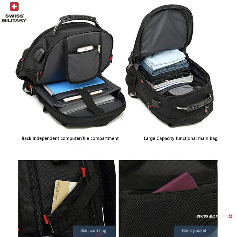 Fashion Travel Multifunction Large Capacity Male Bag Usb Charging Waterproof 23 inch Laptop Backpack Men Mochila
