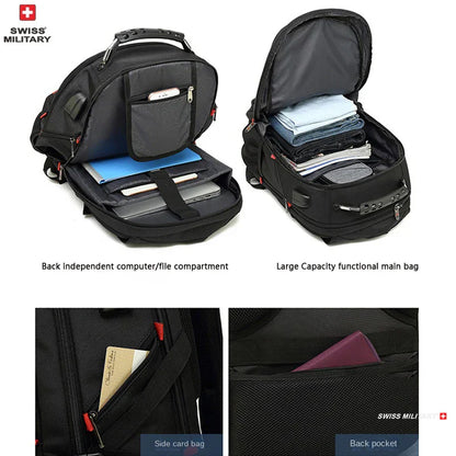 Fashion Travel Multifunction Large Capacity Male Bag Usb Charging Waterproof 23 inch Laptop Backpack Men Mochila
