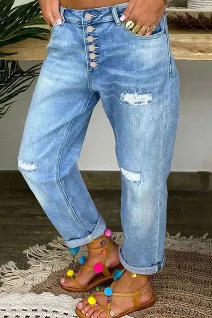 Calça Mom Jeans Flare Cintura Alta