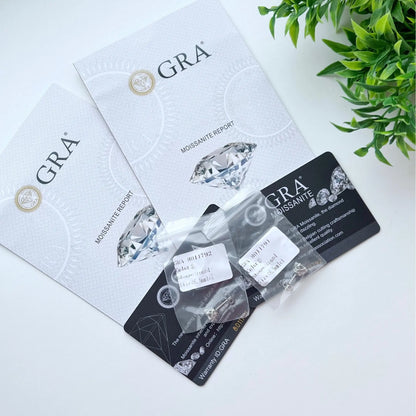 Real 1 CT D Color Moissanite Stud Earrings For Women Top Quality 925 Sterling Silver Sparkling Wedding Jewelry