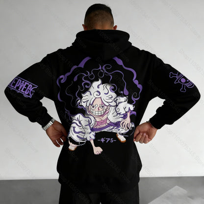 One Piece Japanese Anime Print Hoodie Men Women One Piece Graphic Hoodies Long Sleeve Pullover Sweatshirt Y2K Harajuku Clothing