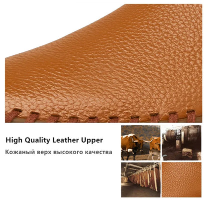 Fashion Men's Driving Shoes Handmade Leather Men Loafers Soft Breathable Men's Casual Shoes