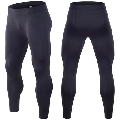 Men's compression sports pants fast drying fitness sports pants running tight pants training tight pants black red gray line