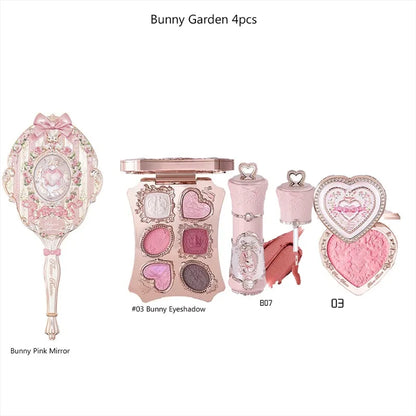 Makeup Set Box Full Swan Bear Garden Collection Embossed Blush Shine Lipstick Kit Foundation  All in Maquiagem Kit