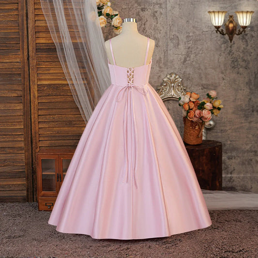 Vestidos de Meninas para Festa de Batismo de Verão Dama de Honra Vestido Elegante para Casamento Aniversário Noite Princesa Menina Primeira Comunhão Fantasia de Formatura