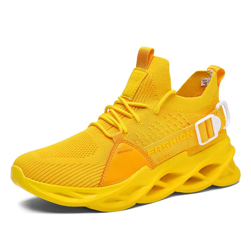 Tênis Masculino de Malha Respirável Casual Sapatos Masculinos Unissex Leve Macio Sola Grossa Buraco Sapatos de Casal Tênis Atlético Sapatos Femininos