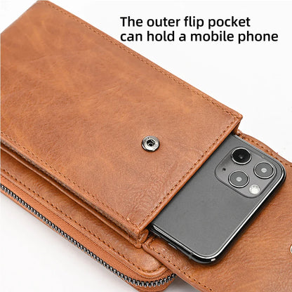 Fashionable single-shoulder bag, versatile crossbody bag, colorful mobile phone bag, large-capacity coin purse
