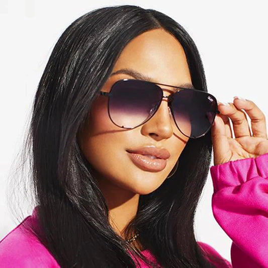 Pilot Sunglasses Women Brand Design Metal Frame Mirror