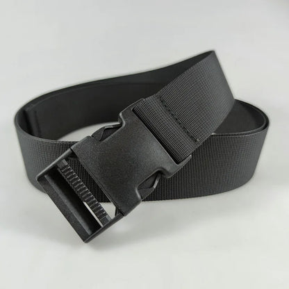 Plastic Buckle Nylon Strap for Men's Outdoor Military Training Canvas Belt 100/110/120cm Available Black