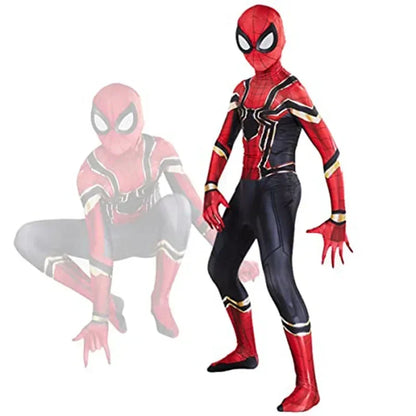 SpiderMan Jumpsuits Costume PS4 Collection Set Captain America  Halloween Christmas Party Birthday Gift Spiderman Superhero