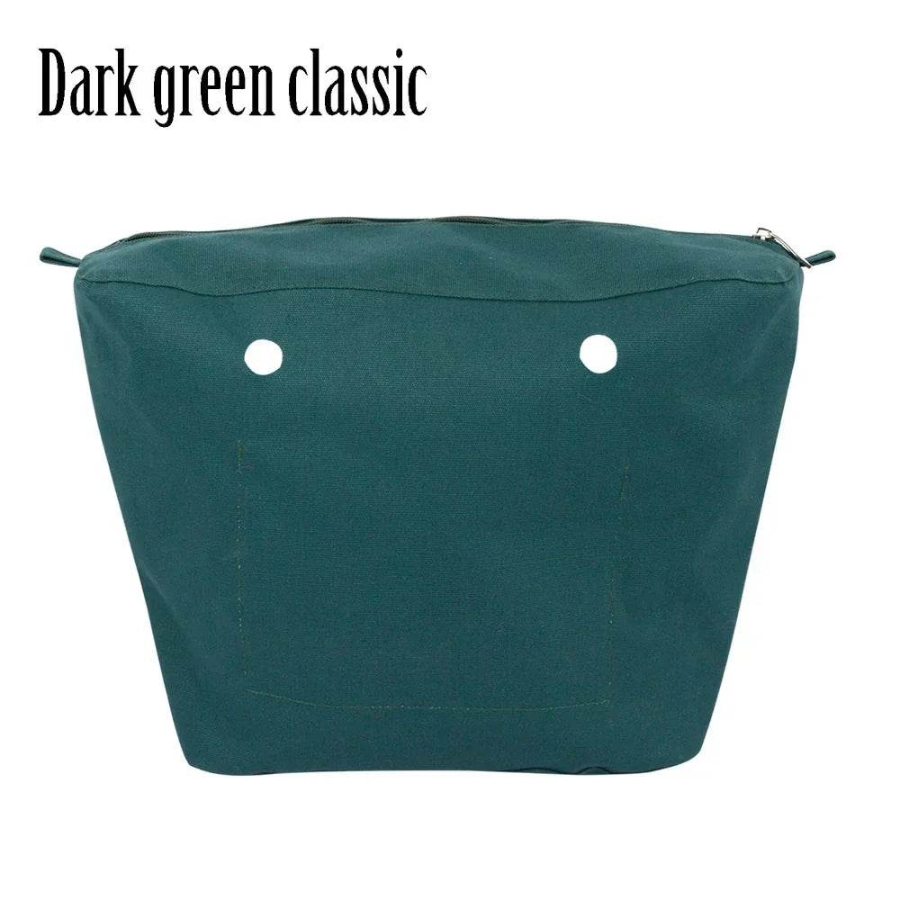 New Waterproof Inner Bag Organizer Insert Zipper Pocket for Classic Mini Obag Canvas Material for O Bag