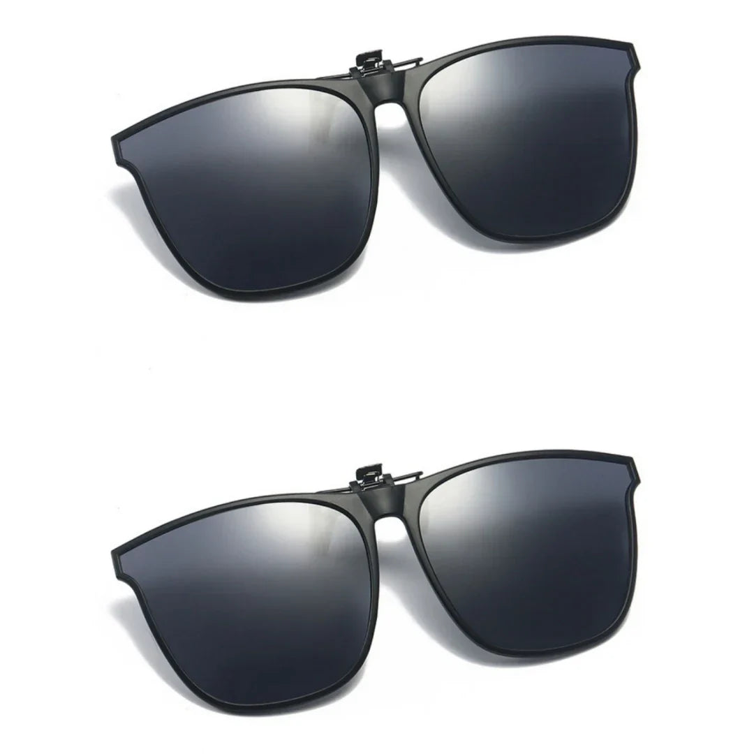 New PC Clip Sunglasses for Outdoor Fishing and Driving. Clip Sunglasses for Day and Night Use.