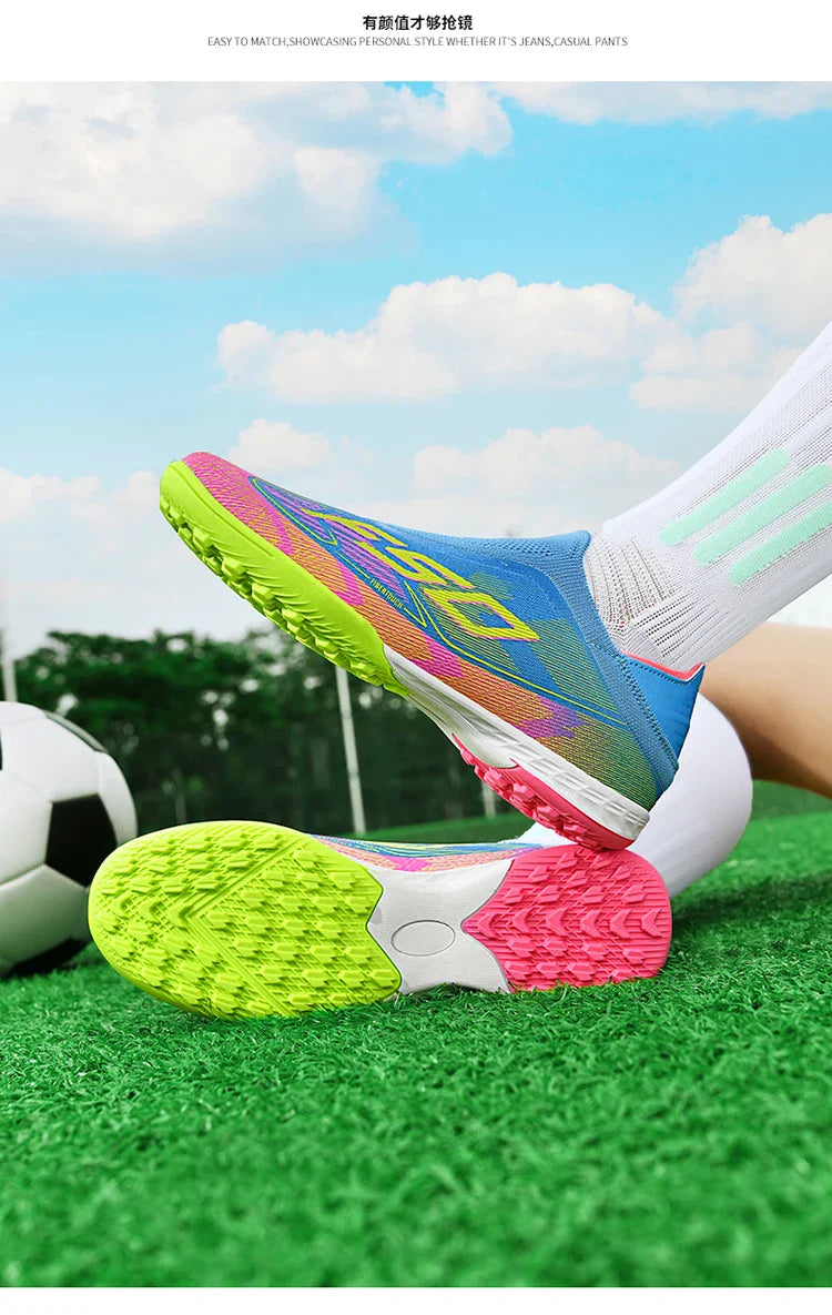 Men Soccer Shoes Society FG/TF Professional Original Women Football Boots Cleats Grass Outdoor Training Unisex Non Slip Sports