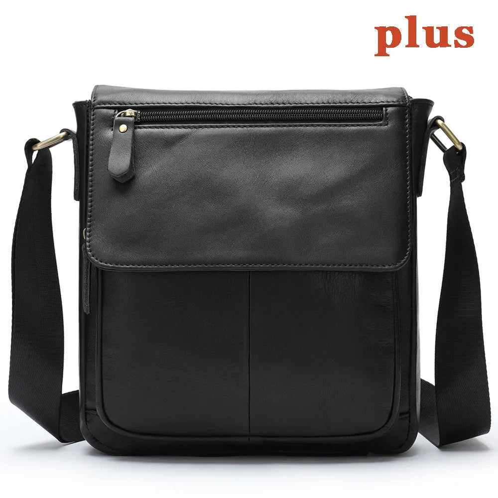Men's Bags Genuine Leather Messenger Bag Crossbody Shoulder Bags For Male Casual Handbag Men Sling Pack For Work Business