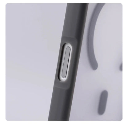 Luxury Matte Translucent For Magsafe Case For iPhone 17 16 Pro Max 15 14 Plus Magnetic Wireless Charging Shockproof Cover Shell