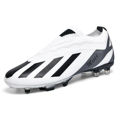 Men Soccer Shoes Long Spikes Soccer Cleats Indoor Sports Shoes Professional Football Boots Drop Shipping Unisex Breathable Soft