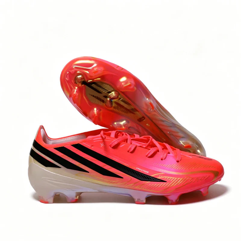 2026-F50 High Quality Mens Soccer Shoes Breathable Non-Slip Turf Soccer Cleats Pink TF/FG Training Football Boots Chuteira Campo