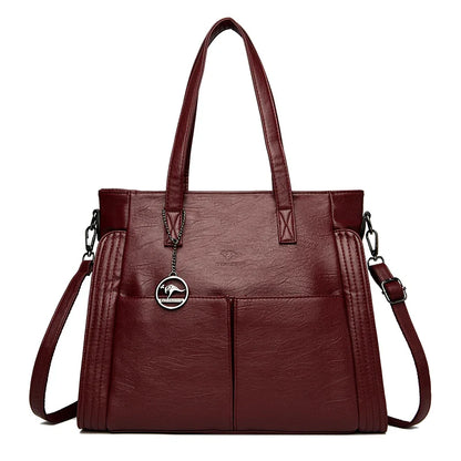 Genuine Brand Fashion Luxury High Quality 3 Layers Leather Handbag Women 2024 Crossbody Bags for Women Lady Large Capacity 2024