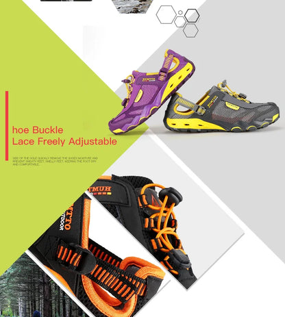 Summer Wading Hiking Shoes for Men Outdoor Man Sneakers Breathable Quick Drying Sports Trekking Beach Barefoot Mens Shoes