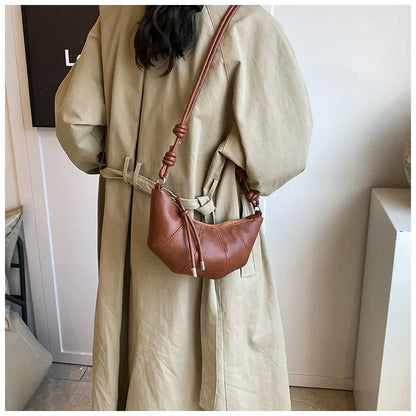 Designer Luxury Dumpling Bags Women 2025 New High Quality Fashion Underarm Bags Vintage Casual Shoulder Crossbody Bags Women