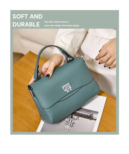 Women Genuine Leather Top-handle Bag Envelope Bags Luxury Designer Shoulder Handbag Ladies Elegant Crossbody For Ladies