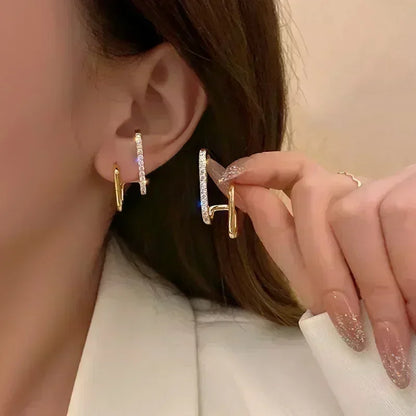 Simple Black Bow Love Earrings for Women Fashionable Personalized Beautiful Daily Accessories Party Jewelry Premium Gifts