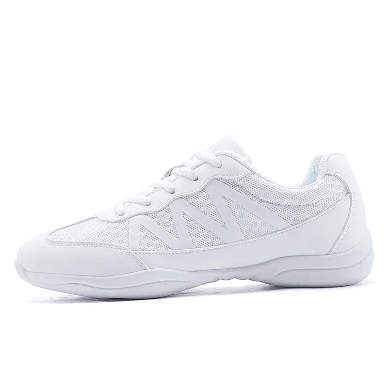 New cheerleading shoes Children's dance shoes Competitive aerobics shoes Fitness shoes Women's white jazz sports shoes 2105