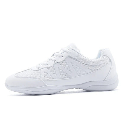 New cheerleading shoes Children's dance shoes Competitive aerobics shoes Fitness shoes Women's white jazz sports shoes 2105