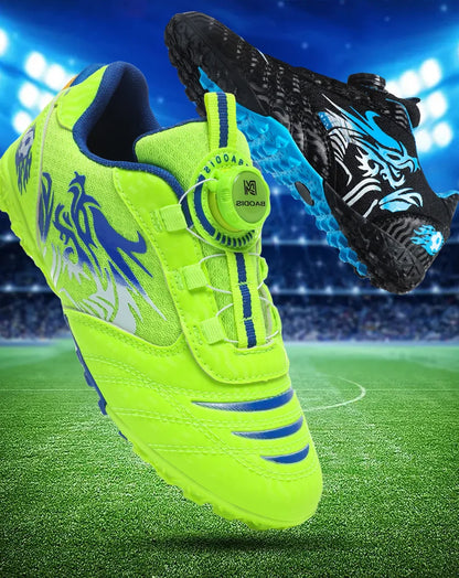 Children's Soccer Shoes TF Breathable Lightweight Major Training Shoes Boy Wear-resistant Sneakers Youth Match Kids Soccer Shoes