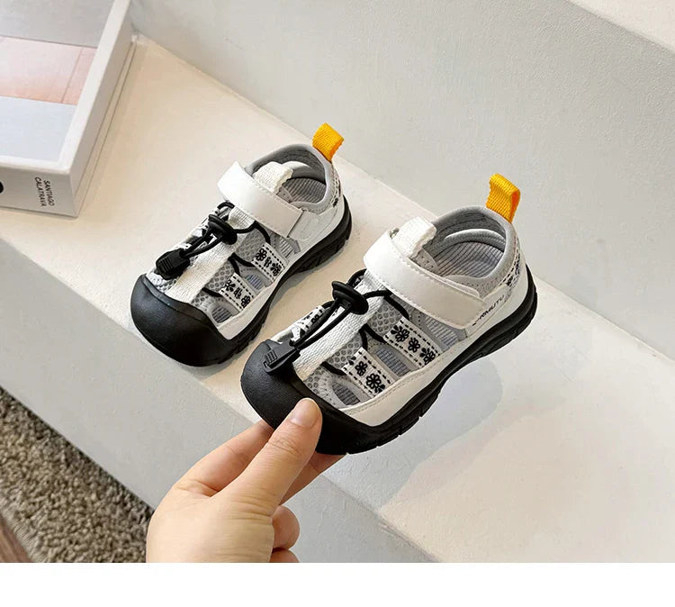Children Sport Sandals Baby Soft Breathable Beach Sandals Summer Boys Girls Hollow Cool Running Shoes Kids Buckle Sandals