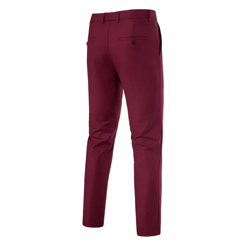 Mens Suit Pants Slim Fit Dress Pants Flat Front Wrinkle Free Business Dress Pants Classic Business Casual Pants Party