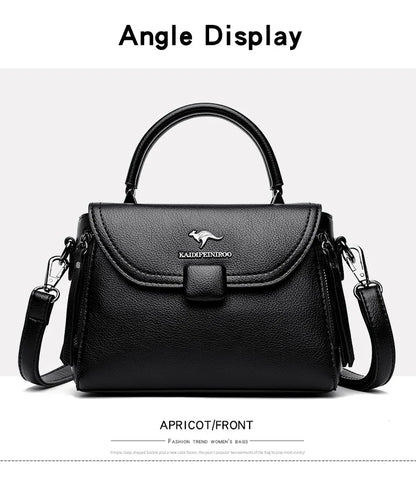 Authentic High Quality Soft Leather Luxury New Designer Fashion Casual Women's Shoulder Bag Handbag Crossbody Bags for Women2024