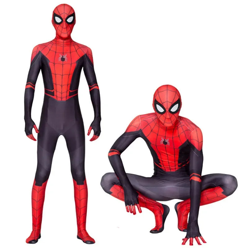 2026 High Quality Superhero Spidermans Costume Bodysuit For Kids Adult Spandex Zentai Halloween Party Cosplay Jumpsuit