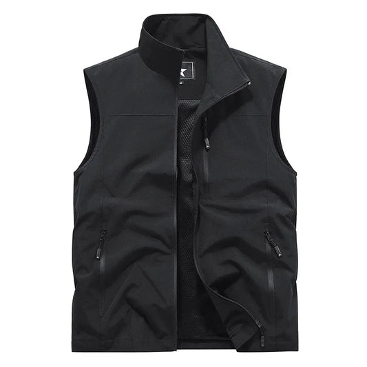 2024 Outdoor Casual Vest For Men Large Pocket Fashion Coat High Quality Design Hot Street Wear Vest For Men