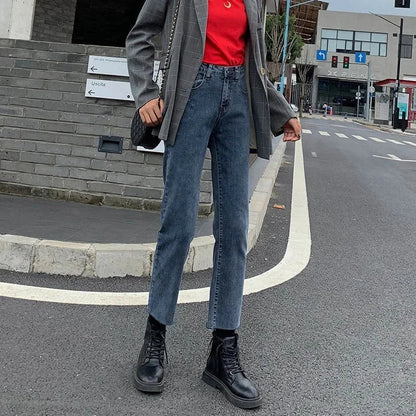 Women's Loose Straight Slimming Student Versatile Pants