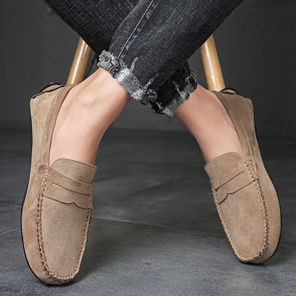Fashion Suede Men Casual Shoes Breathable Comfort Slip-on Mens Driving Shoes Luxury Brand Men Loafers Mens Lazy Shoes Moccasins