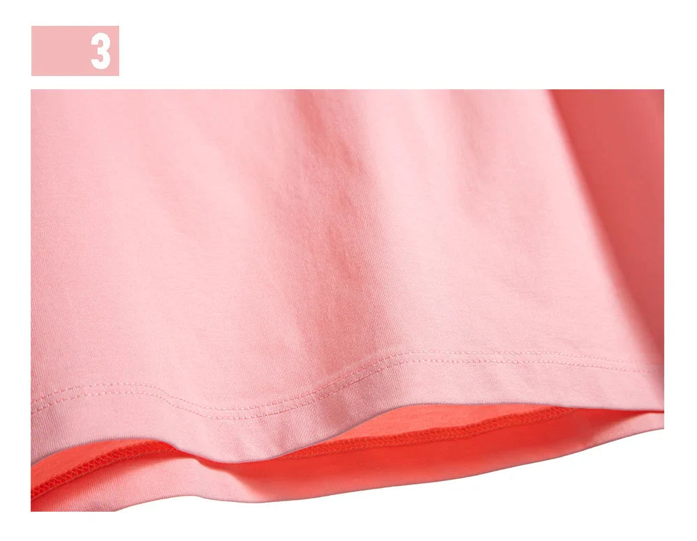 Children's Short-Sleeved Love Print Embroidery Pattern Cotton Loose Summer New Outdoor Casual Boys Girls Tops Comfortable