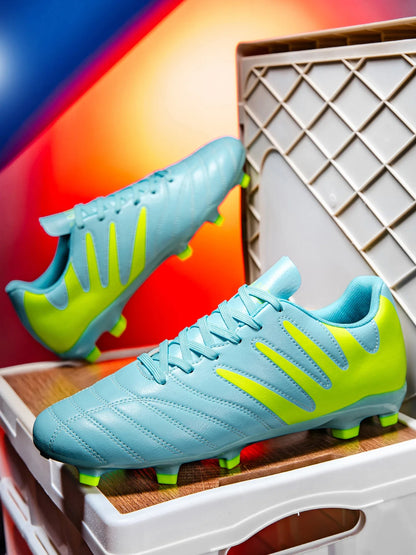 AG FG Outdoor Soccer Boots Breathable PU Fabric Upper TPU Reinforced Sole Wear Resistant Boys Girls Professional Football Shoes
