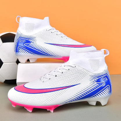 New Men Football Boots Kids Ankle Cleats Grass Soccer Shoes Futsal Indoor Sport Match Training TF/FG Hot-selling High-quality