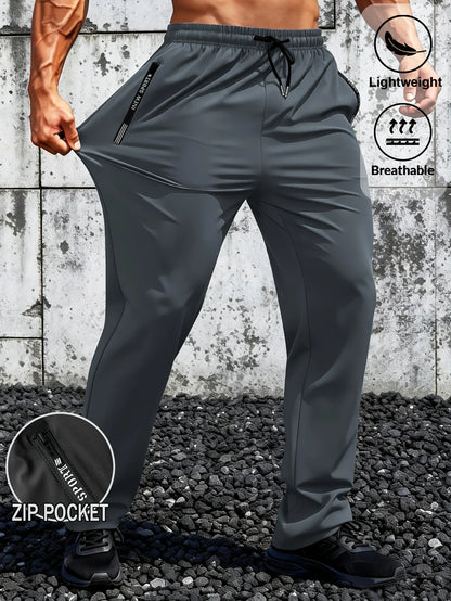 Mens Joggers Pants Men Gift Ice Silk T Shirt Quick Drying Summer Clothes Football Baggy Man Men's Sweatpants Fishing Trousers