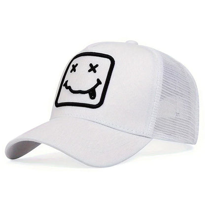 Unisex XX Tongue Sticking Embroidery Baseball Net Caps Spring Summer Outdoor Adjustable Casual Hats Sunscreen Hat