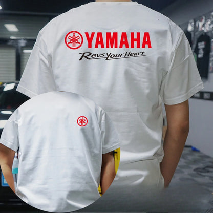 2026 Fashion Men's T-shirt Peripheral Printed T-shirt, Men's and Women's Universal Cotton Motorcycle T-shirt, Racing