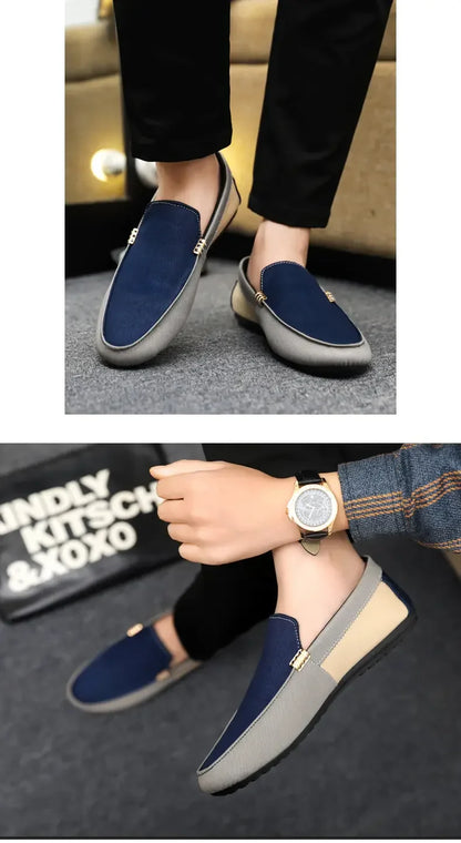 Business Shoes Fashion Casual Shoes Man Luxury Leather Loafers Breathable Slip on Male Boat Shoes Moccasins Driving Shoe