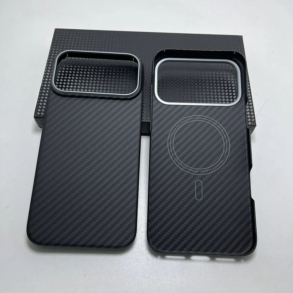 Really Carbon Fiber Case for Iphone 17 Pro Max Case for Magsafe Magnetic Ultra-Thin Lightweight for Iphone17 Pro aramid Cover