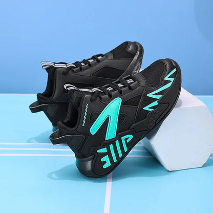 A pair of children's four-season mesh high-top basketball shoes, wear-resistant basketball shoes, sizes 33-40，HL-999