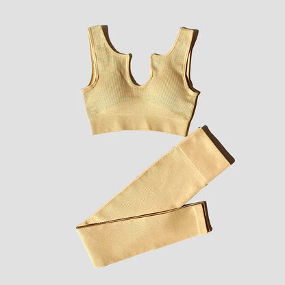 2/4/6PCS Seamless Women Yoga Set Workout Sportswear Fitness Bra Sport Pants Gym Clothing High Waist Leggings Shorts Sports Suits